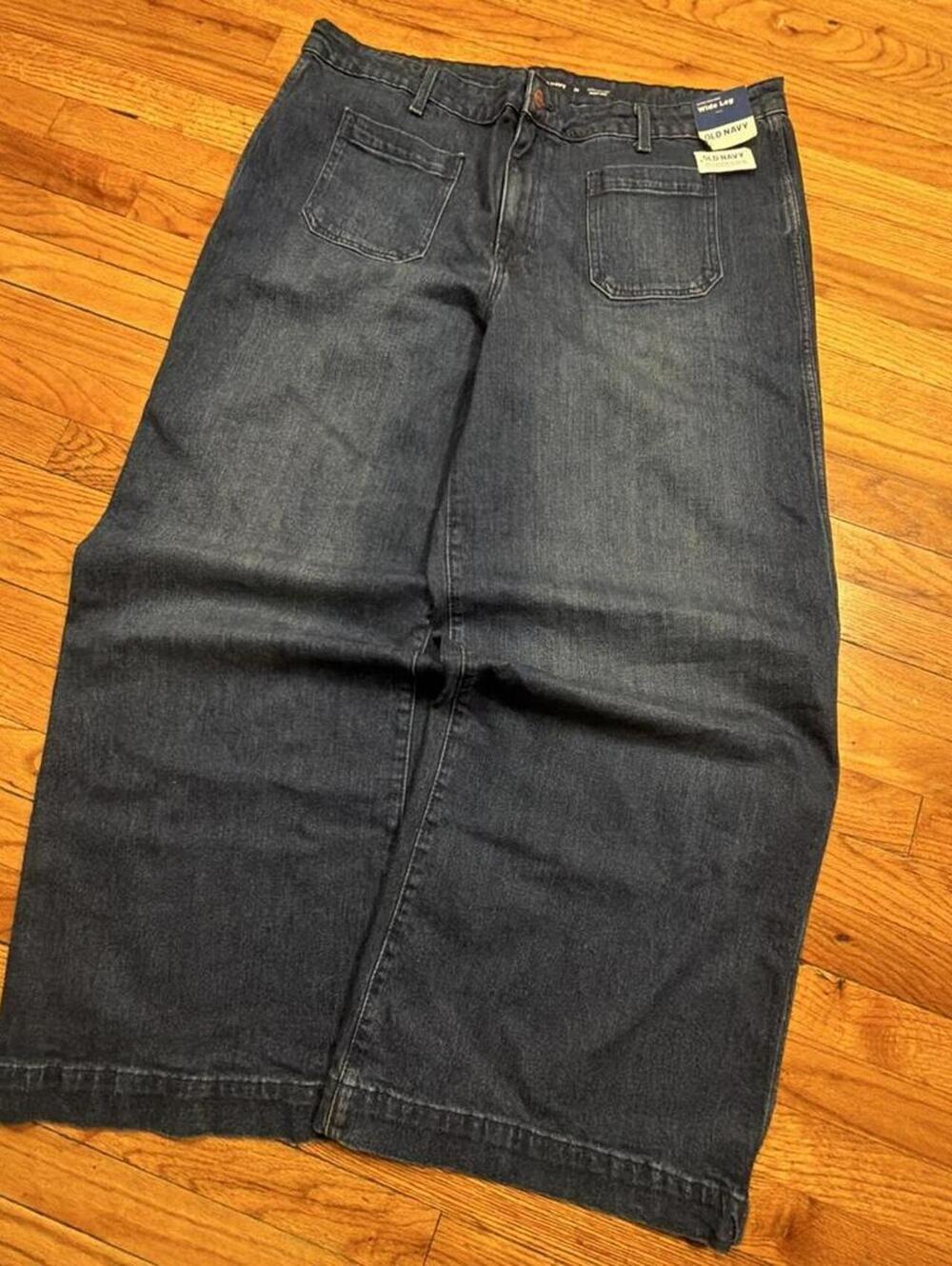 Old Navy Women's Navy and Blue Jeans